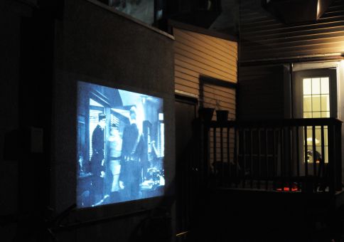 256) Backyard movie-night