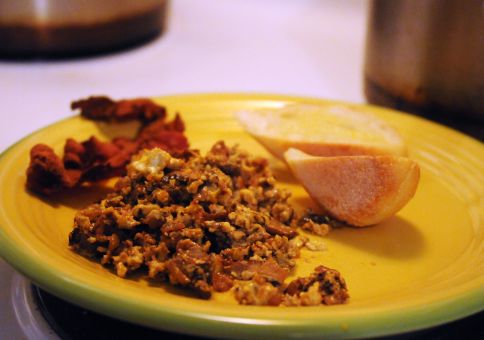 Orange Bolete scrambled eggs