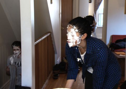 338) Throw a pie in someone's face