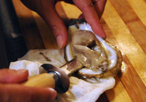 46) Shuck an oyster